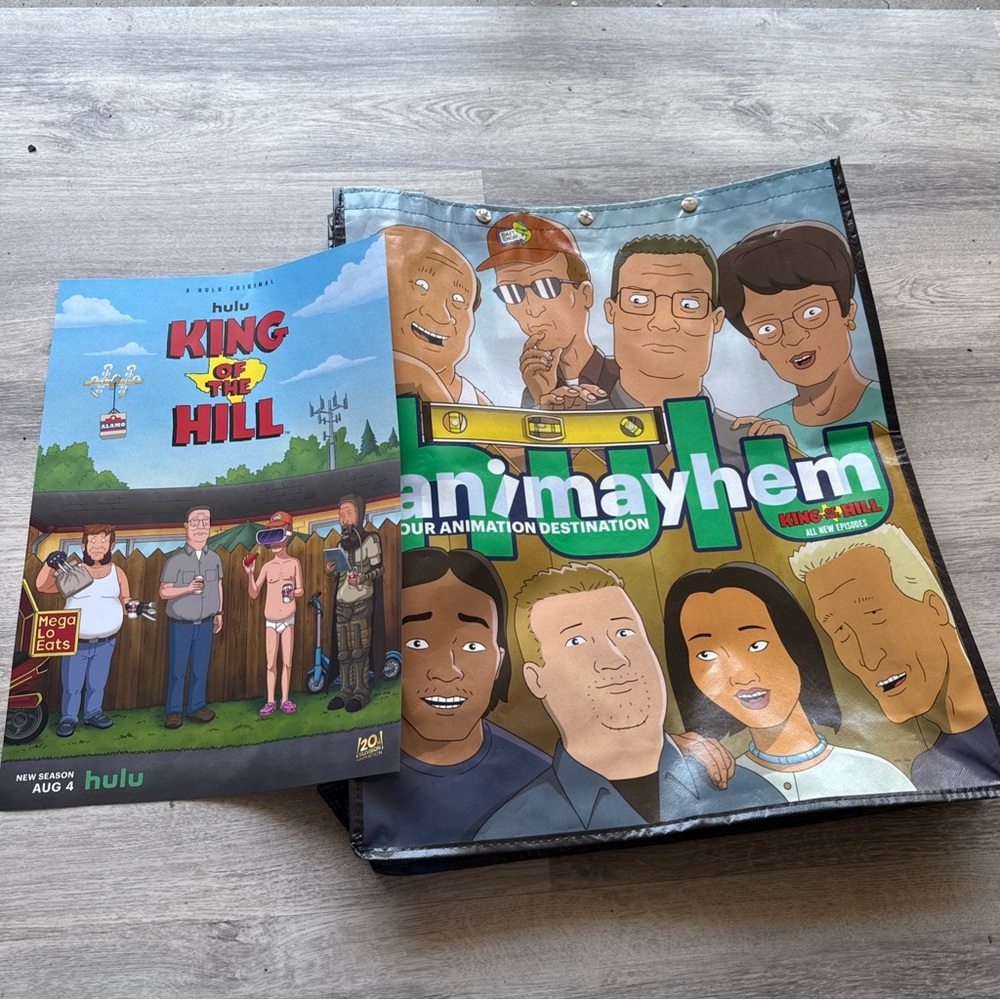 SDCC 2025 Hulu Swag Bag king of the hill with newest poster NEW